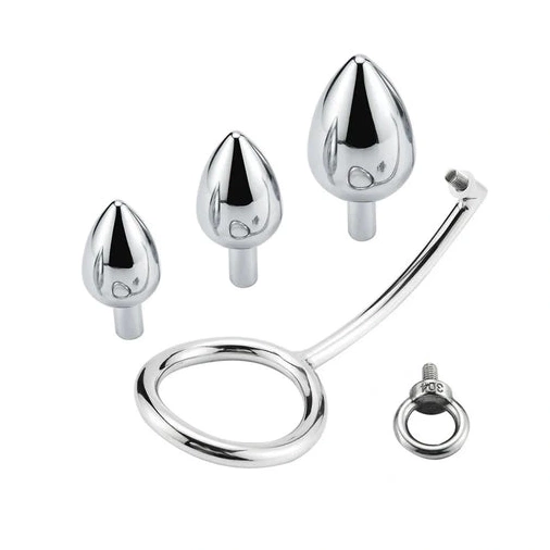 Anal Hooks 4663 Ring Cock Anal Stainless with DiscreetChoice Set Hook Steel 0203